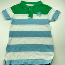 Load image into Gallery viewer, Boys Cotton On, striped cotton polo shirt top, EUC, size 7,  