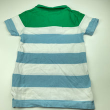 Load image into Gallery viewer, Boys Cotton On, striped cotton polo shirt top, EUC, size 7,  