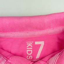 Load image into Gallery viewer, Boys Cotton On, pink cotton polo shirt top, GUC, size 7,  