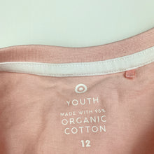 Load image into Gallery viewer, Girls Target, organic cotton long sleeve t-shirt / top, EUC, size 12,  
