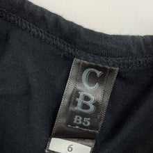 Load image into Gallery viewer, Boys CB, black cotton t-shirt / top, motor head, EUC, size 6,  