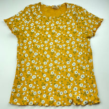 Load image into Gallery viewer, Girls Favourites, ribbed organic cotton floral top, GUC, size 16,  