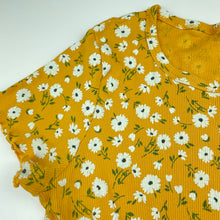Load image into Gallery viewer, Girls Favourites, ribbed organic cotton floral top, GUC, size 16,  