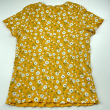 Load image into Gallery viewer, Girls Favourites, ribbed organic cotton floral top, GUC, size 16,  