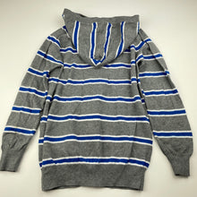 Load image into Gallery viewer, Boys Cotton On, lightweight knitted cotton zip hoodie sweater, light marks back of sleeves, FUC, size 7,  