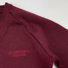 Load image into Gallery viewer, Boys NOONE, St Gregory's College merino wool blend jumper, EUC, size 7,  