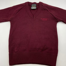 Load image into Gallery viewer, Boys NOONE, St Gregory's College merino wool blend jumper, EUC, size 7,  