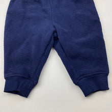 Load image into Gallery viewer, unisex Tiny Little Wonders, navy fleece pants / bottoms, elasticated, EUC, size 00,  