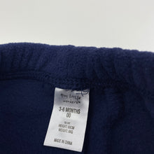 Load image into Gallery viewer, unisex Tiny Little Wonders, navy fleece pants / bottoms, elasticated, EUC, size 00,  