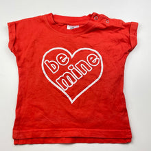 Load image into Gallery viewer, Girls Baby Berry, orange cotton t-shirt / top, GUC, size 0,  