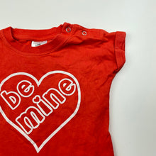 Load image into Gallery viewer, Girls Baby Berry, orange cotton t-shirt / top, GUC, size 0,  