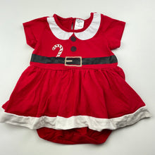 Load image into Gallery viewer, Girls Baby Berry, stretchy Christmas romper dress, EUC, size 0,  