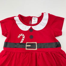 Load image into Gallery viewer, Girls Baby Berry, stretchy Christmas romper dress, EUC, size 0,  