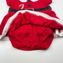 Load image into Gallery viewer, Girls Baby Berry, stretchy Christmas romper dress, EUC, size 0,  