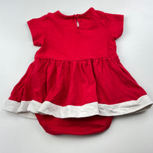 Load image into Gallery viewer, Girls Baby Berry, stretchy Christmas romper dress, EUC, size 0,  