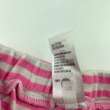 Load image into Gallery viewer, Girls Kids &amp; Co, pink &amp; white stripe shorts, elasticated, FUC, size 00,  