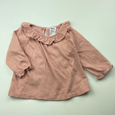 Girls Anko, stretchy lightweight long sleeve top, GUC, size 0,  