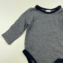 Load image into Gallery viewer, unisex Target, navy organic cotton bodysuit / romper, EUC, size 00,  
