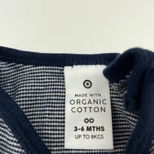 Load image into Gallery viewer, unisex Target, navy organic cotton bodysuit / romper, EUC, size 00,  