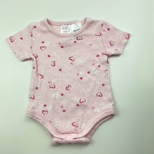 Load image into Gallery viewer, Girls Tiny Little Wonders, pink cotton bodysuit / romper, GUC, size 0000,  