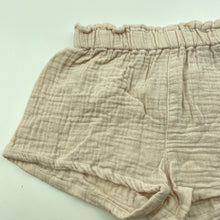 Load image into Gallery viewer, Girls Dymples, lightweight crinkle cotton shorts, elasticated, GUC, size 0,  