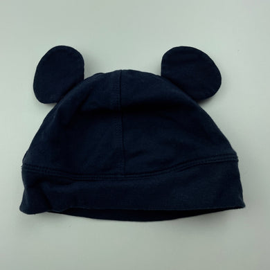 Boys Disney, navy hat / beanie, GUC, size 00,  