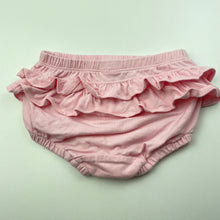 Load image into Gallery viewer, Girls Target, pink ruffle bloomers / nappy cover, EUC, size 00,  