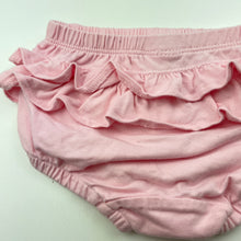 Load image into Gallery viewer, Girls Target, pink ruffle bloomers / nappy cover, EUC, size 00,  