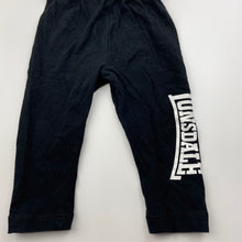 Load image into Gallery viewer, Girls Lonsdale, black stretchy leggings, elasticated, FUC, size 0,  