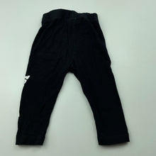 Load image into Gallery viewer, Girls Lonsdale, black stretchy leggings, elasticated, FUC, size 0,  