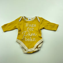 Load image into Gallery viewer, unisex Baby Berry, yellow cotton bodysuit / romper, GUC, size 0000,  