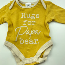 Load image into Gallery viewer, unisex Baby Berry, yellow cotton bodysuit / romper, GUC, size 0000,  