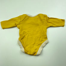 Load image into Gallery viewer, unisex Baby Berry, yellow cotton bodysuit / romper, GUC, size 0000,  