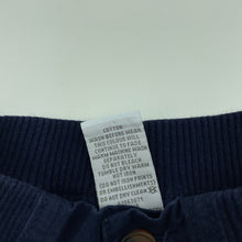 Load image into Gallery viewer, Boys Target, navy cotton chino pants, elasticated, EUC, size 0,  
