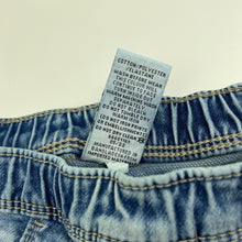 Load image into Gallery viewer, Girls Target, blue stretch denim leggings / jeggings, elasticated, FUC, size 0,  