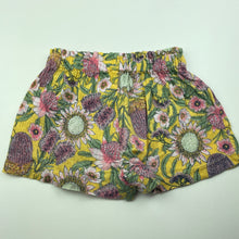 Load image into Gallery viewer, Girls Dymples, lightweight floral cotton shorts, elasticated, GUC, size 1,  
