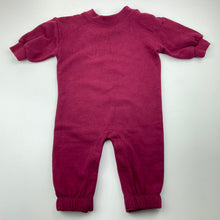 Load image into Gallery viewer, unisex Baby Berry, fleece lined winter romper, EUC, size 0,  