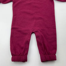 Load image into Gallery viewer, unisex Baby Berry, fleece lined winter romper, EUC, size 0,  