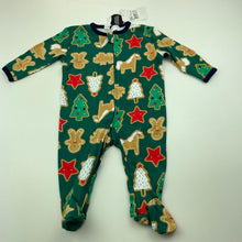 Load image into Gallery viewer, unisex Dymples, cotton Christmas zip coverall / romper, NEW, size 000,  
