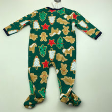 Load image into Gallery viewer, unisex Dymples, cotton Christmas zip coverall / romper, NEW, size 000,  