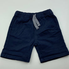 Load image into Gallery viewer, Boys Dymples, navy stretch cotton shorts, elasticated, EUC, size 1,  