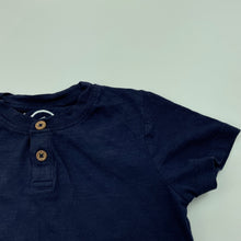 Load image into Gallery viewer, Boys KID, navy organic cotton t-shirt / top, GUC, size 1,  
