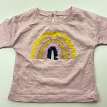 Load image into Gallery viewer, Girls Anko, pink marle long sleeve top, rainbow, EUC, size 00,  