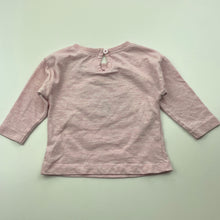 Load image into Gallery viewer, Girls Anko, pink marle long sleeve top, rainbow, EUC, size 00,  