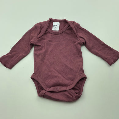 Girls Anko, pointelle cotton bodysuit / romper, GUC, size 0000,  