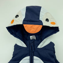 Load image into Gallery viewer, unisex Target, lightweight hooded puffer vest / jacket, penguin, EUC, size 00,  