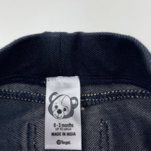 Load image into Gallery viewer, Girls Target, dark stretch denim leggings / bottoms, elasticated, EUC, size 000,  