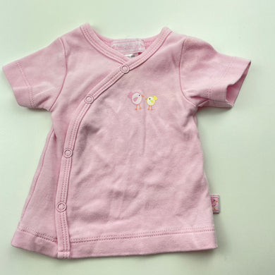 Girls Little Bundles, pink cotton top, chicks, FUC, size 0000,  