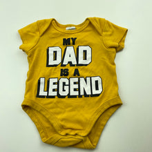 Load image into Gallery viewer, unisex Baby Berry, cotton bodysuit / romper, dad, FUC, size 00,  