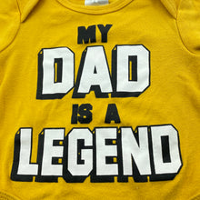 Load image into Gallery viewer, unisex Baby Berry, cotton bodysuit / romper, dad, FUC, size 00,  